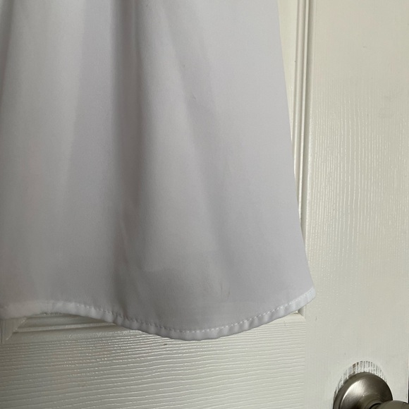 Francesca's Collections White Ruffle Mini Dress - Picture 7 of 9